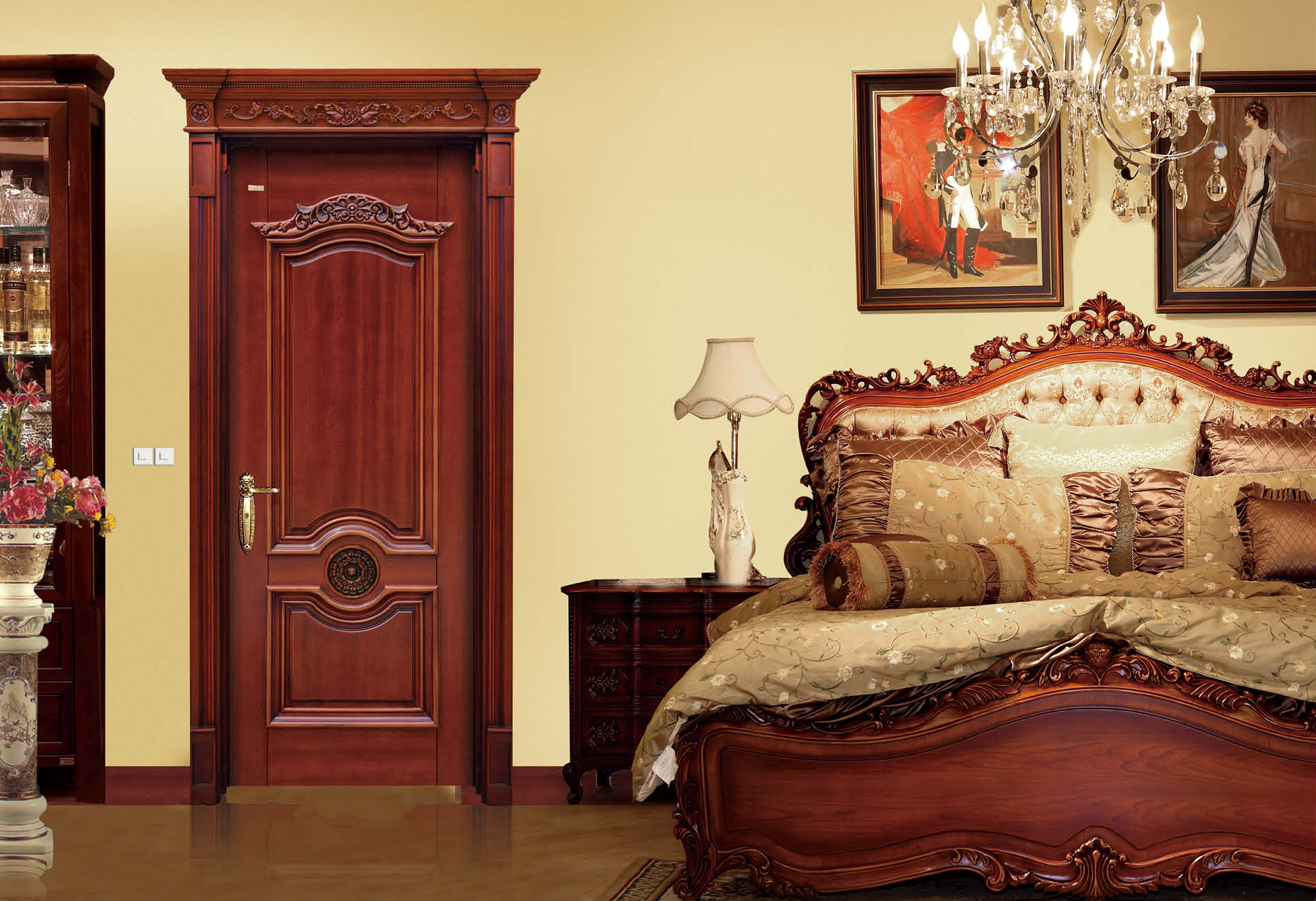 老榆木家具欧式木门