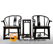 老榆木中式圈椅2