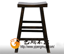 老榆木中式吧凳1