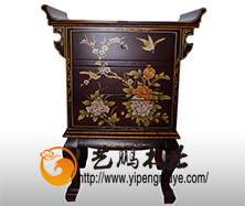 老榆木中式彩绘小柜4