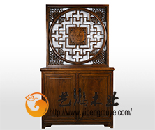 老榆木中式玄关柜/鞋柜2