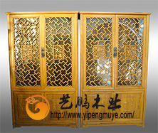 老榆木中式书柜1