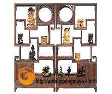 老榆木中式博古架7