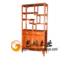 老榆木中式博古架9