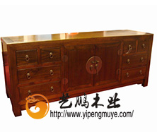 老榆木中式电视柜4