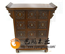 老榆木中式cd柜