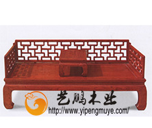 老榆木中式罗汉床8
