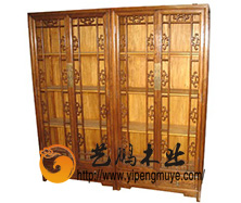 老榆木中式书柜3