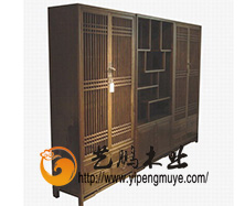 老榆木中式书柜4