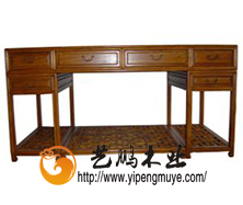 老榆木中式书桌2