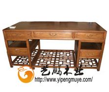 老榆木中式书桌3