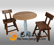 老榆木休闲桌椅1