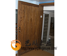 老榆木风化木门2