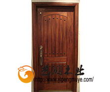 老榆木风化木门5