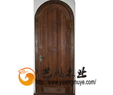 老榆木风化木门9