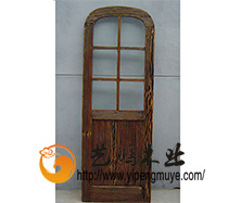 老榆木风化木门8