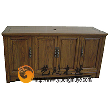 老榆木中式台盆柜6