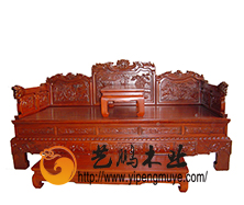 老榆木中式罗汉床9