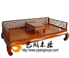 老榆木中式罗汉床10