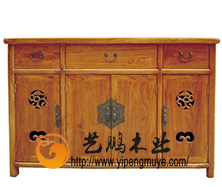 老榆木中式玄关柜/鞋柜4