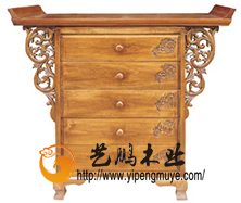 老榆木中式玄关柜/鞋柜10