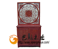 老榆木中式玄关柜/鞋柜13