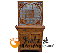 老榆木中式玄关柜/鞋柜14