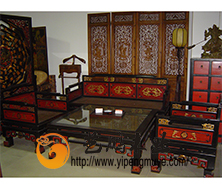 老榆木中式沙发2