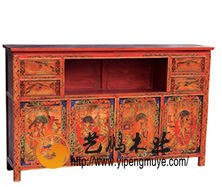 老榆木中式藏柜9