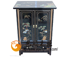 老榆木中式彩绘小柜10