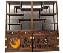 老榆木中式博古架22