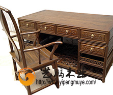 老榆木中式书桌6