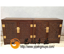 老榆木中式玄关柜/鞋柜16