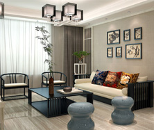 新中式老榆木沙发2