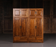 老榆木中式大衣柜1