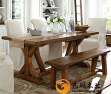 老榆木中式餐桌12