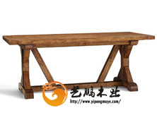 老榆木中式餐桌17