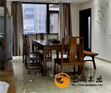 老榆木中式餐桌20