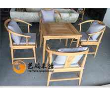 新中式老榆木茶桌1